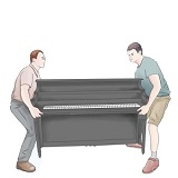 立式钢琴搬运服务（A点至B点）