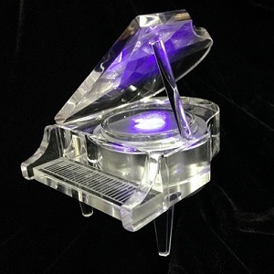 Crystal Grand Piano MP3 Music Box