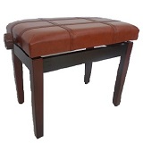 Adjustable Piano Bench - Brown