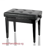 Adjustable Piano Bench - Black