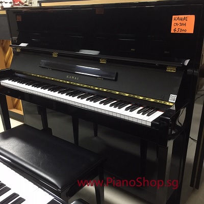 KAWAI CX-21立式钢琴，黑色，高度1.25m，6年多