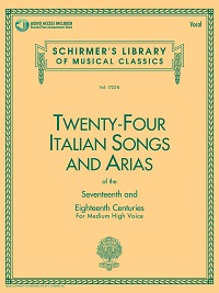 24 Italian Songs & Arias of the 17th & 18th Centuries Medium High Voice – Book with Online Audio
