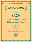 Bach - The Well Tempered Clavier, Complete Schirmer Library of Musical Classics, Volume 2057