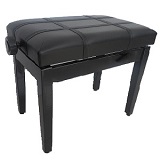 Adjustable Piano Bench - Black
