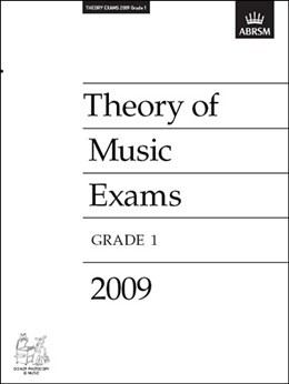 ABRSM Theory Of Music Exams 2009: Test Paper - Grade 1