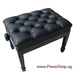 Adjustable Piano Bench - Black