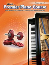 Alfred's Premier Piano Course: Technique Book 4