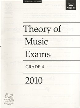 ABRSM Theory Of Music Exams 2010: Test Paper - Grade 4