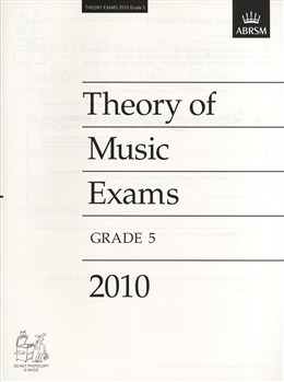 ABRSM Theory Of Music Exams 2010: Test Paper - Grade 5