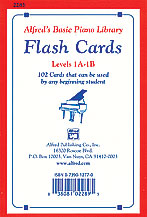 Alfred's Basic Piano Course: Flash Cards, Levels 1A & 1B