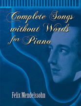 Mendelsohn Complete Songs without Words for Piano 