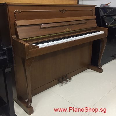 Schimmel piano, wood color, antique design