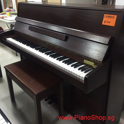 Cramer piano, UK brand, wood color