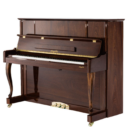 SingArts GA3Y立式钢琴(多彩系列)，柚木亮光，高度123cm