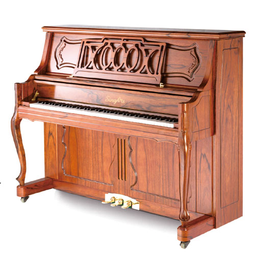 SingArts GC5T立式钢琴(华彩系列)，核桃木亚光，高度125cm