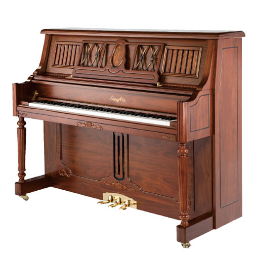 SingArts GC5Y立式钢琴(华彩系列)，胡桃木亚光，高度125cm