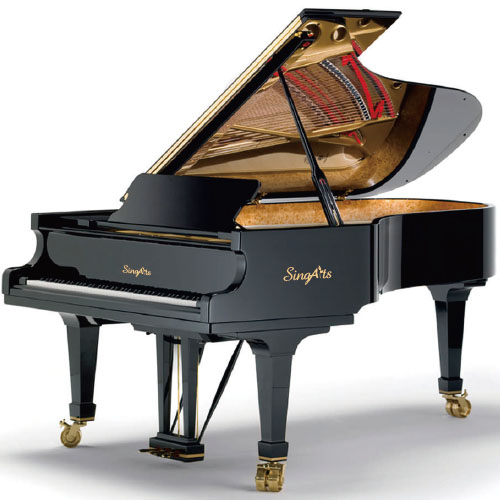 SingArts YT1三角钢琴(尊享系列)，黑色亮光，长度148cm