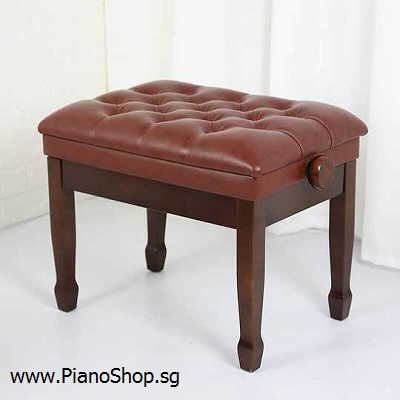 Adjustable Piano Bench for Grand Piano - Brown
