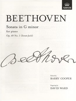 Ludwig Van Beethoven: Sonata In G Minor Op.49 No.1 (Sonata Facile) 