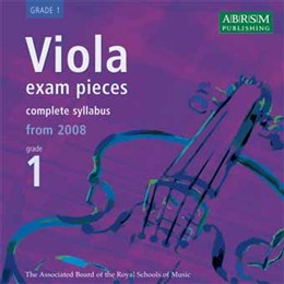 ABRSM Viola Exam Pieces Complete Syllabus From 2008 - Grade 1 (CD)