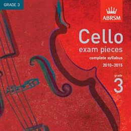 ABRSM Cello Exam Pieces CD - Grade 3 (2010-2015)